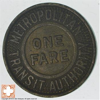 Metropolitan Transit Authority 1 Fare Token