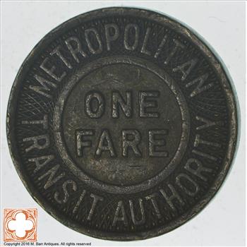 Metropolitan Transit Authority 1 Fare Token