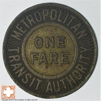 Metropolitan Transit Authority 1 Fare Token