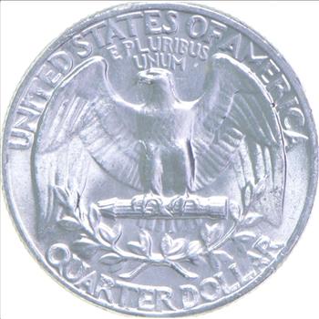 MINT Error - Die Cracks 1964 BU Washington Silver Quarter