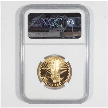 Mint Error PF69 UCAM 1988-P $25 American Gold Eagle - Reverse Struck Thru - Graded NGC