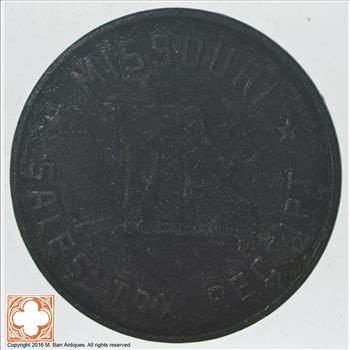 Missouri Sales Tax Receipt 1 Token
