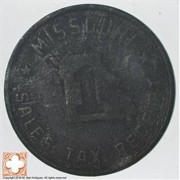 Missouri Sales Tax Receipt 1 Token