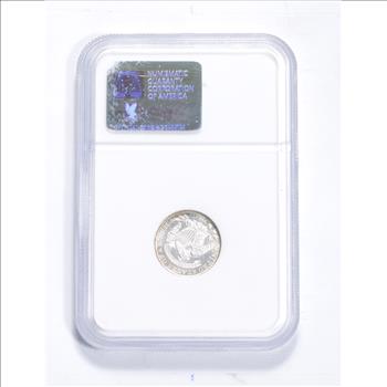 MS62 1833 Liberty Cap Dime - JR-4 - Graded NGC