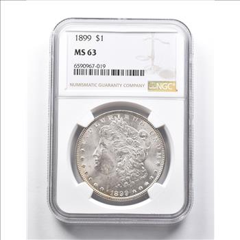 MS63 1899 Morgan Silver Dollar NGC