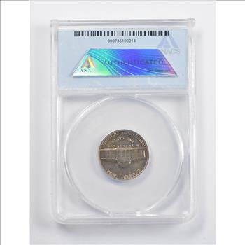 MS63 1959 Jefferson Nickel Mint Error Improperly Annealed Planchet 