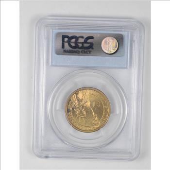 MS64 (2010) Millard Fillmore Presidential Dollar - Mint Error - Graded PCGS