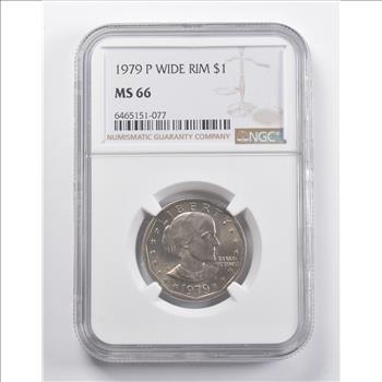 MS66 1979-P Susan B. Anthony Dollar Wide Rim NGC
