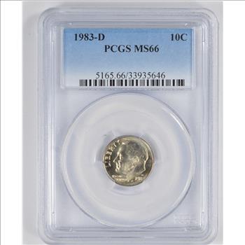 MS66 1983-D Roosevelt Dime - Graded PCGS