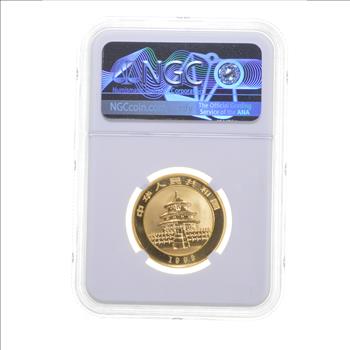 MS68 1993 China 50 Yuan - 1/2 Oz. Gold Panda - Small Date - Graded NGC