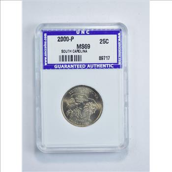 MS69 2000-P South Carolina State Quarter - Graded UNC