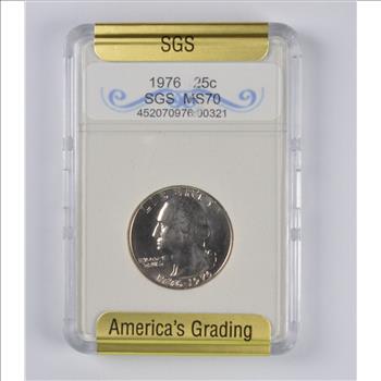MS70 1976 Washington Bicentennial Quarter - Slabbed