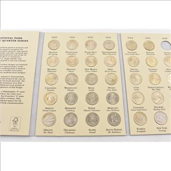 National Parks 2010-2017 Washington Quarter Collection Set - Mostly Complete