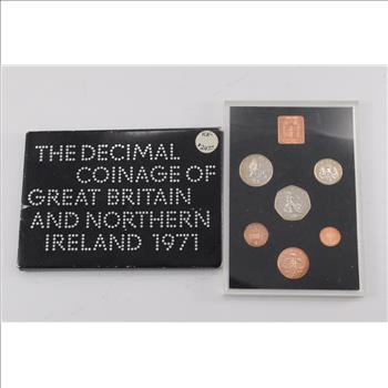 Nice! - 1971 Great Britain Decimal Coinage 6 World Coin Set