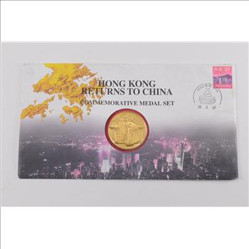 Nice! - 1997 Hong Kong Returns To China Commemorative Medal Single World Coin Set