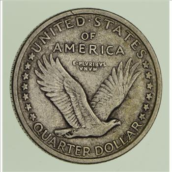 No Reserve - 1917 Standing Liberty Quarter - Type 1 - SHARP