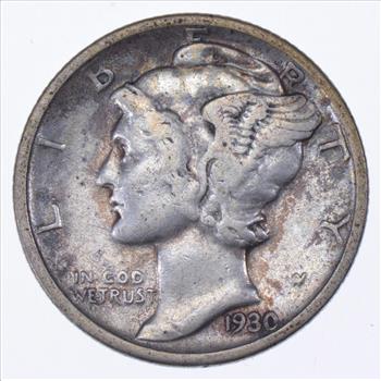 Over 70 Years Old United States Mercury Head Dime - 1930-S