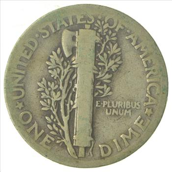 Over 70 Years Old United States Mercury Head Dime - 1934