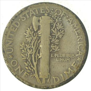 Over 70 Years Old United States Mercury Head Dime - 1935