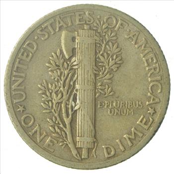 Over 70 Years Old United States Mercury Head Dime - 1935