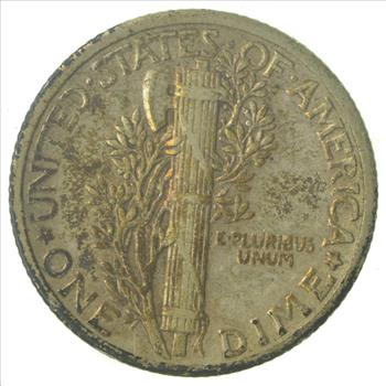 Over 70 Years Old United States Mercury Head Dime - 1937