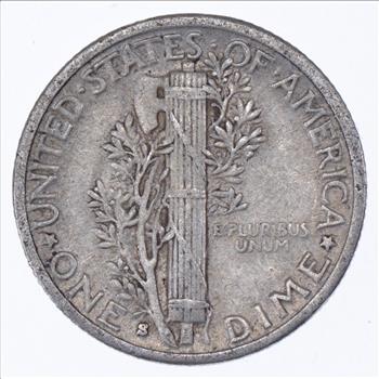 Over 70 Years Old United States Mercury Head Dime - 1938-S