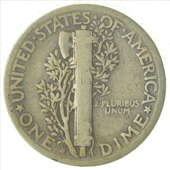 Over 70 Years Old United States Mercury Head Dime - 1939-S