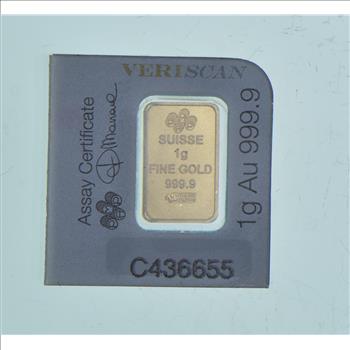Pamp Suisse 1 Gram Fine Gold Bar - In Original Packaging