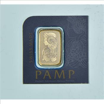 Pamp Suisse 1 Gram Fine Gold Bar - In Original Packaging