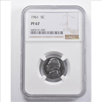 PF67 1961 Jefferson Nickel NGC