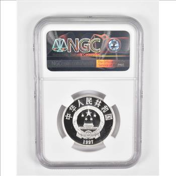 PF69 UCAM 1997 China 3 Yuan Silver Coin - Panda Wildlife Fund - Graded NGC