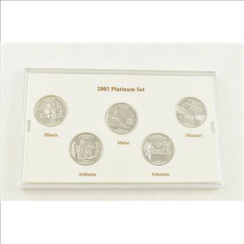 PLATINUM PLATED 2003 State Quarter Set - AWESOME