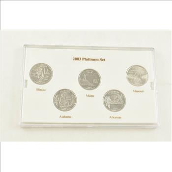 PLATINUM PLATED 2003 State Quarter Set - AWESOME