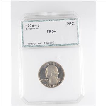 PR66 1976-S Washington Bicentennial Quarter - Slabbed