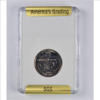 PR70 CAM 2002-S Indiana State Quarter - Slabbed