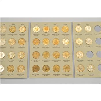 Presidential Gold Dollar 2007-2016 - US Coin Collection - Nice Album
