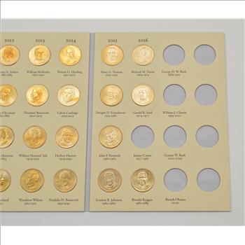 Presidential Gold Dollar 2007-2016 - US Coin Collection - Nice Album
