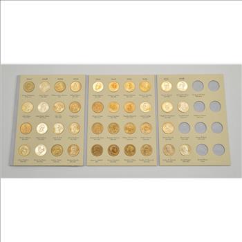 Presidential Gold Dollar 2007-2016 - US Coin Collection - Nice Album