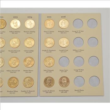 Presidential Gold Dollar 2007-2016 - US Coin Collection - Nice Album