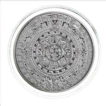 PROOF - 1 Oz 999 Silver Aztec Mayan Calendar Collectible Coin Medal Bullion