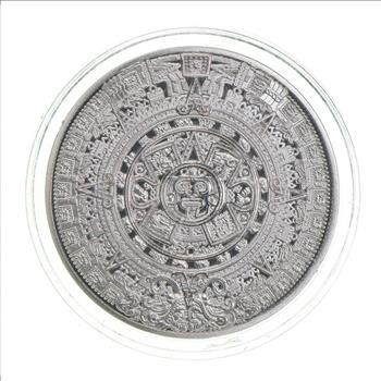 PROOF - 1 Oz 999 Silver Aztec Mayan Calendar Collectible Coin Medal Bullion
