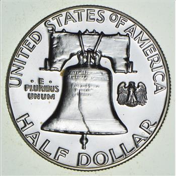 PROOF 1962 Franklin Half Dollar - Specially Minted! Mirror Surfaces - Only Found in Proof Sets!