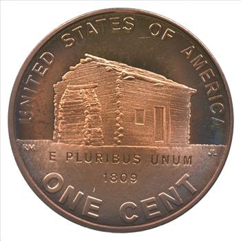 RAINBOW TONED - 2009-S Lincoln Cent - 100th Year Anniversary PROOF