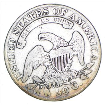 Rare - 1833 BUST Half Dollar - Great Detail - United States Type Coin