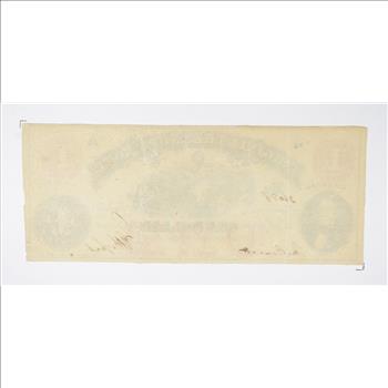 Rare - 1860's Virginia TREASURY Note - $1.00 Hand Signed - Over 150 Years Old