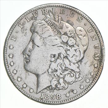 RARE - 1898-S Morgan Silver Dollar - Very TOUGH - High Redbook