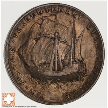 Rare - 1920 Pilgrim Tercentenary US Early Commemorative Half Dollar