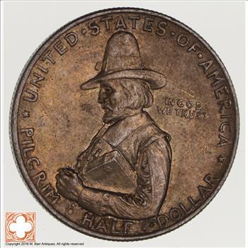 Rare - 1920 Pilgrim Tercentenary US Early Commemorative Half Dollar