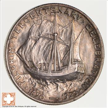 Rare - 1920 Pilgrim Tercentenary US Early Commemorative Half Dollar