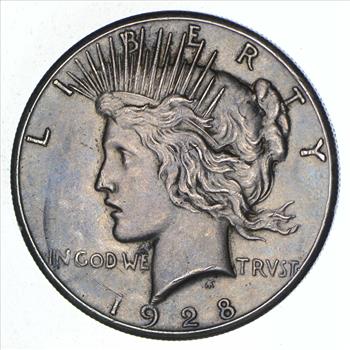 Rare - 1928 Peace Silver Dollar - Key Date of Series